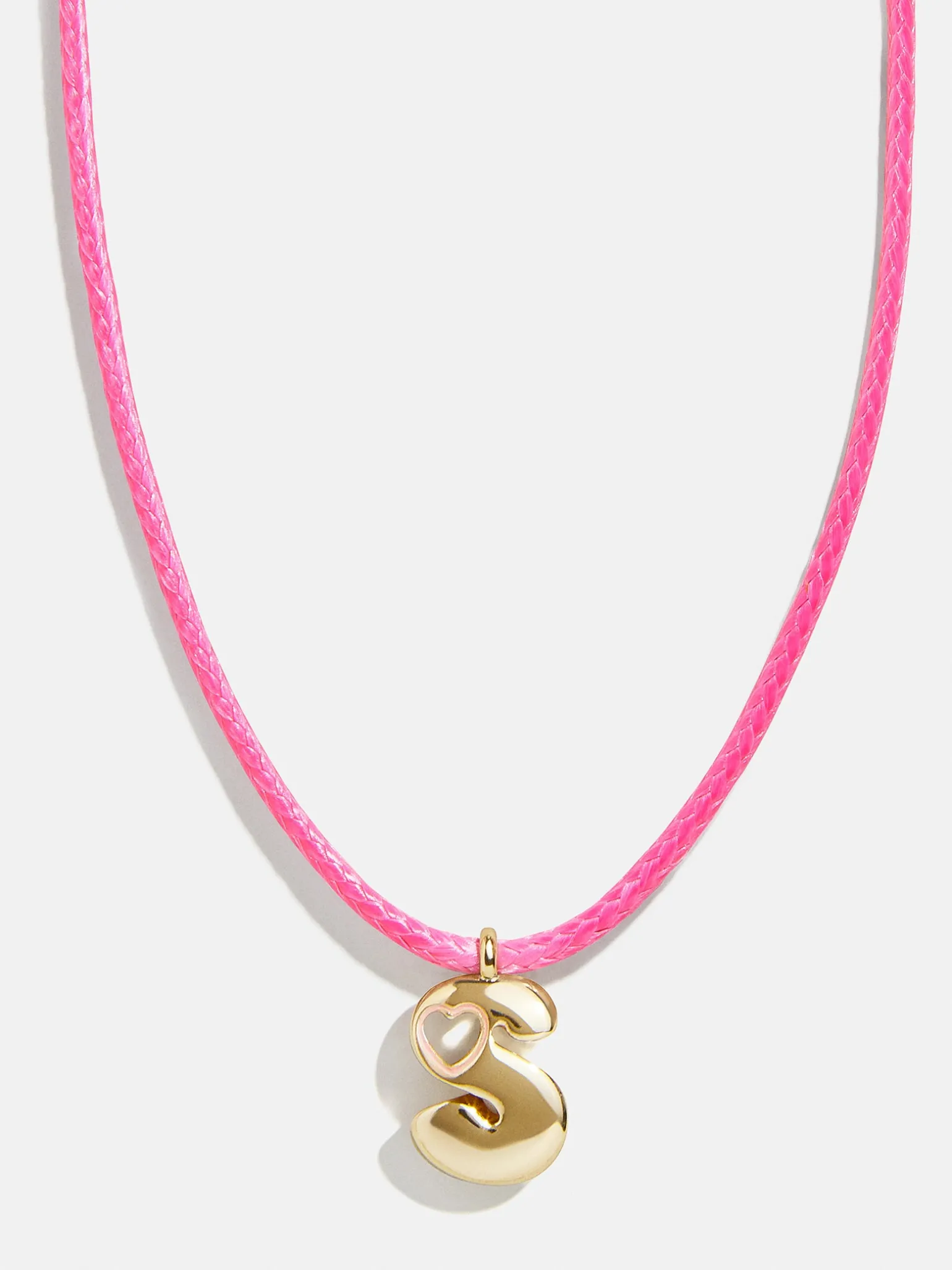 Pretty in Pink Kids Initial Necklace - Light Pink