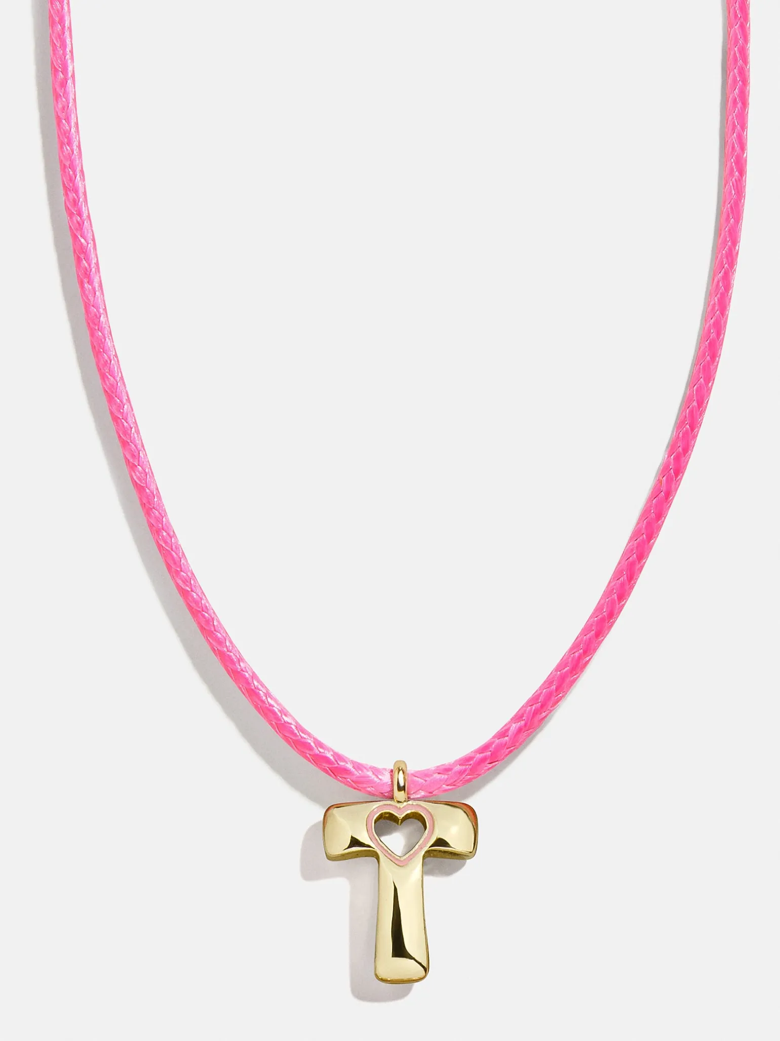 Pretty in Pink Kids Initial Necklace - Light Pink