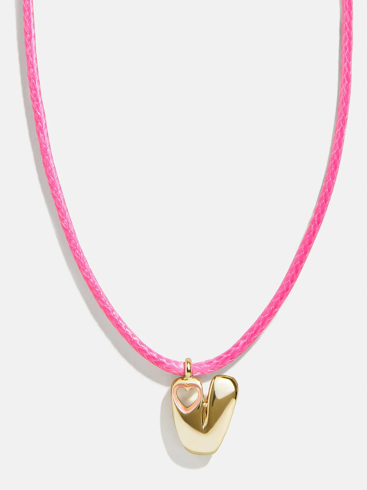 Pretty in Pink Kids Initial Necklace - Light Pink