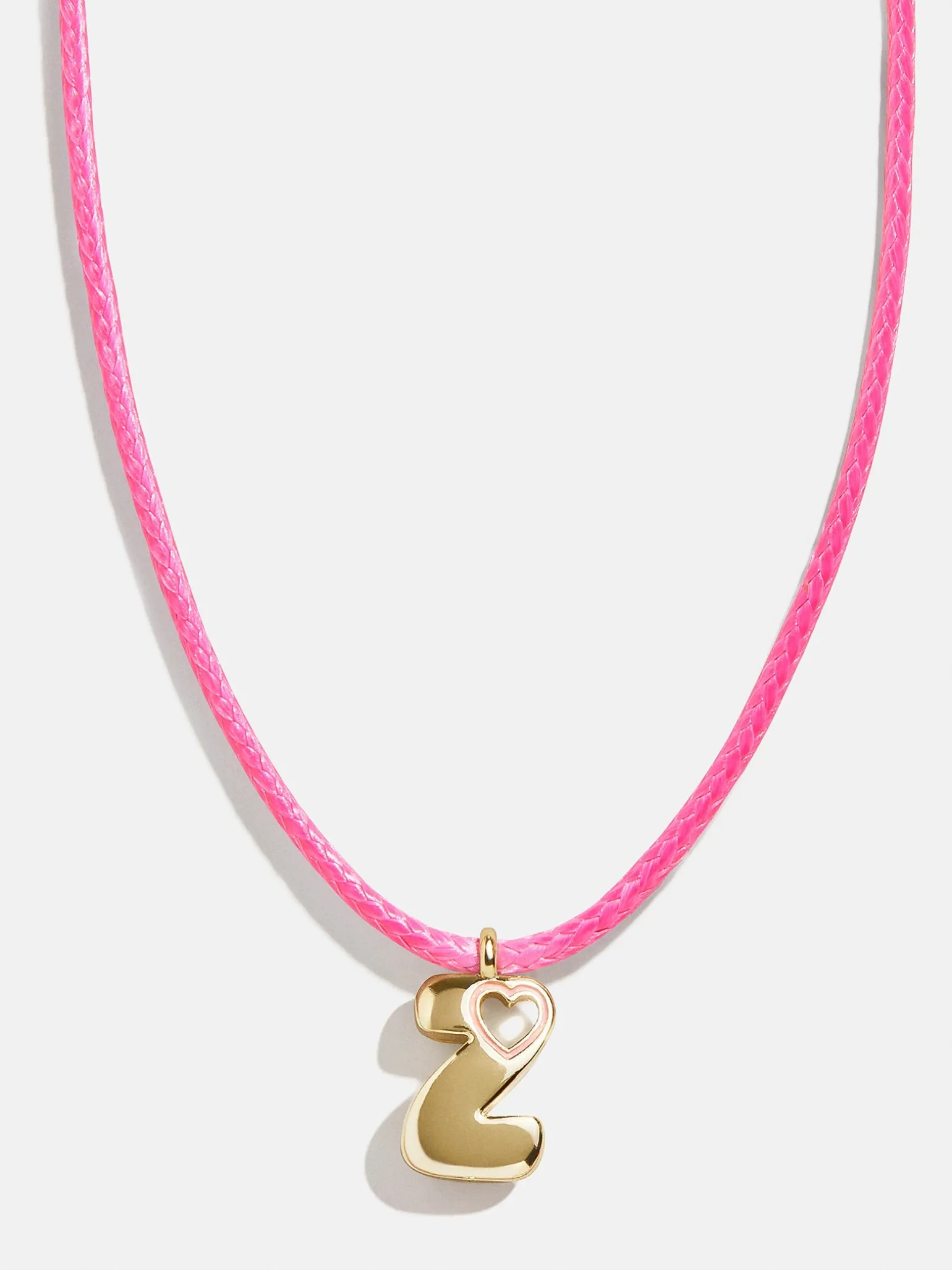 Pretty in Pink Kids Initial Necklace - Light Pink