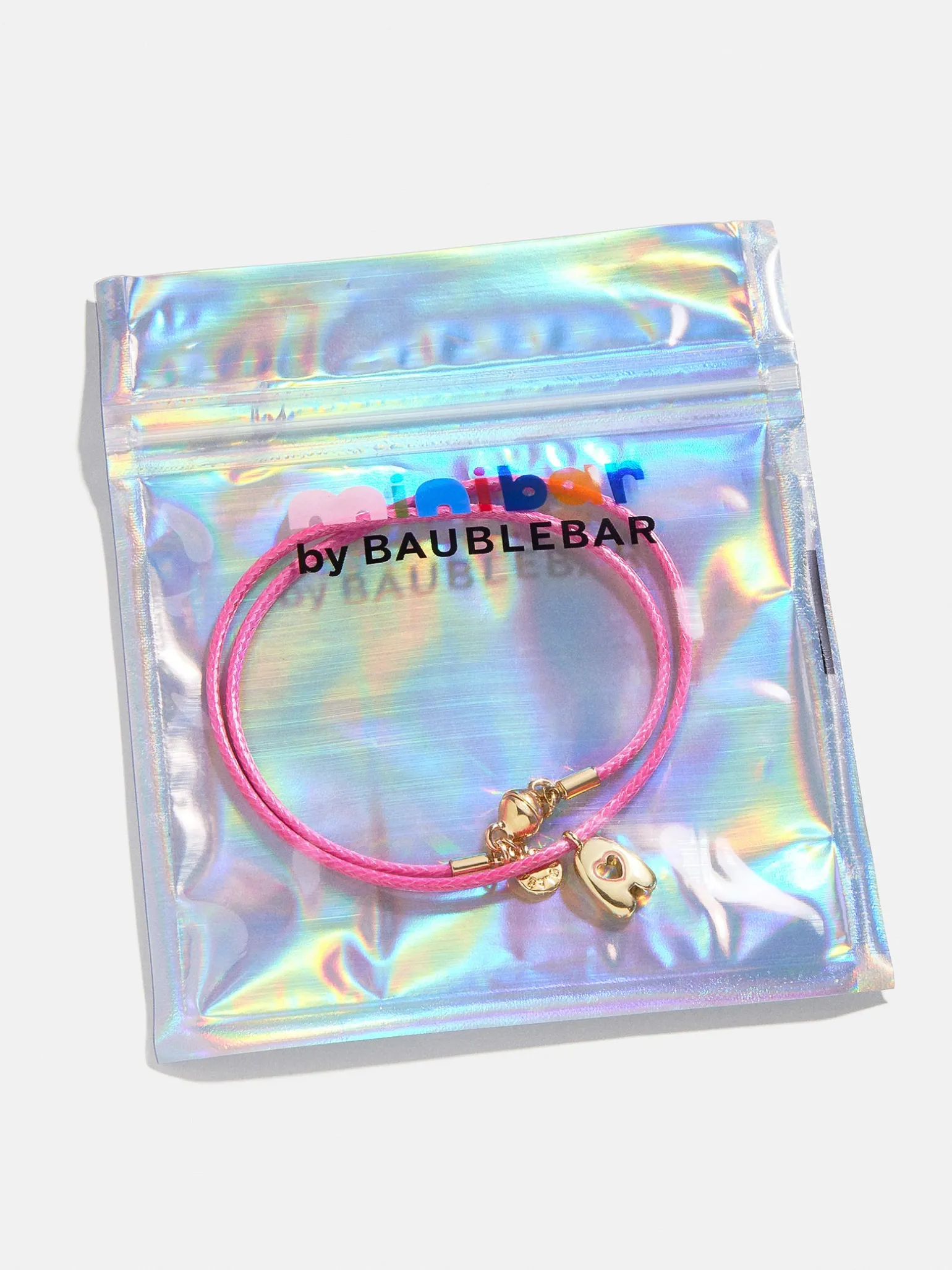 Pretty in Pink Kids Initial Necklace - Light Pink