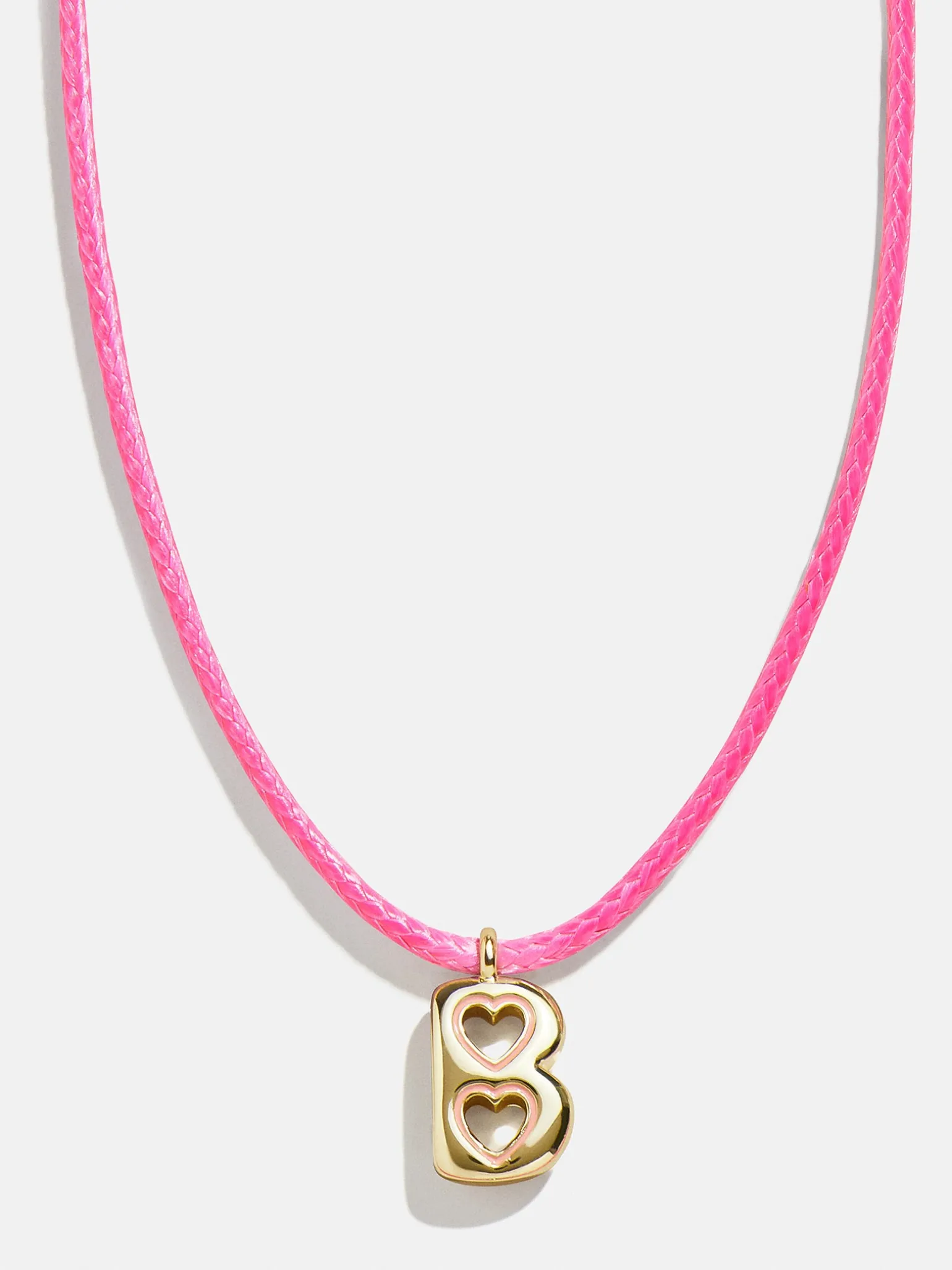 Pretty in Pink Kids Initial Necklace - Light Pink