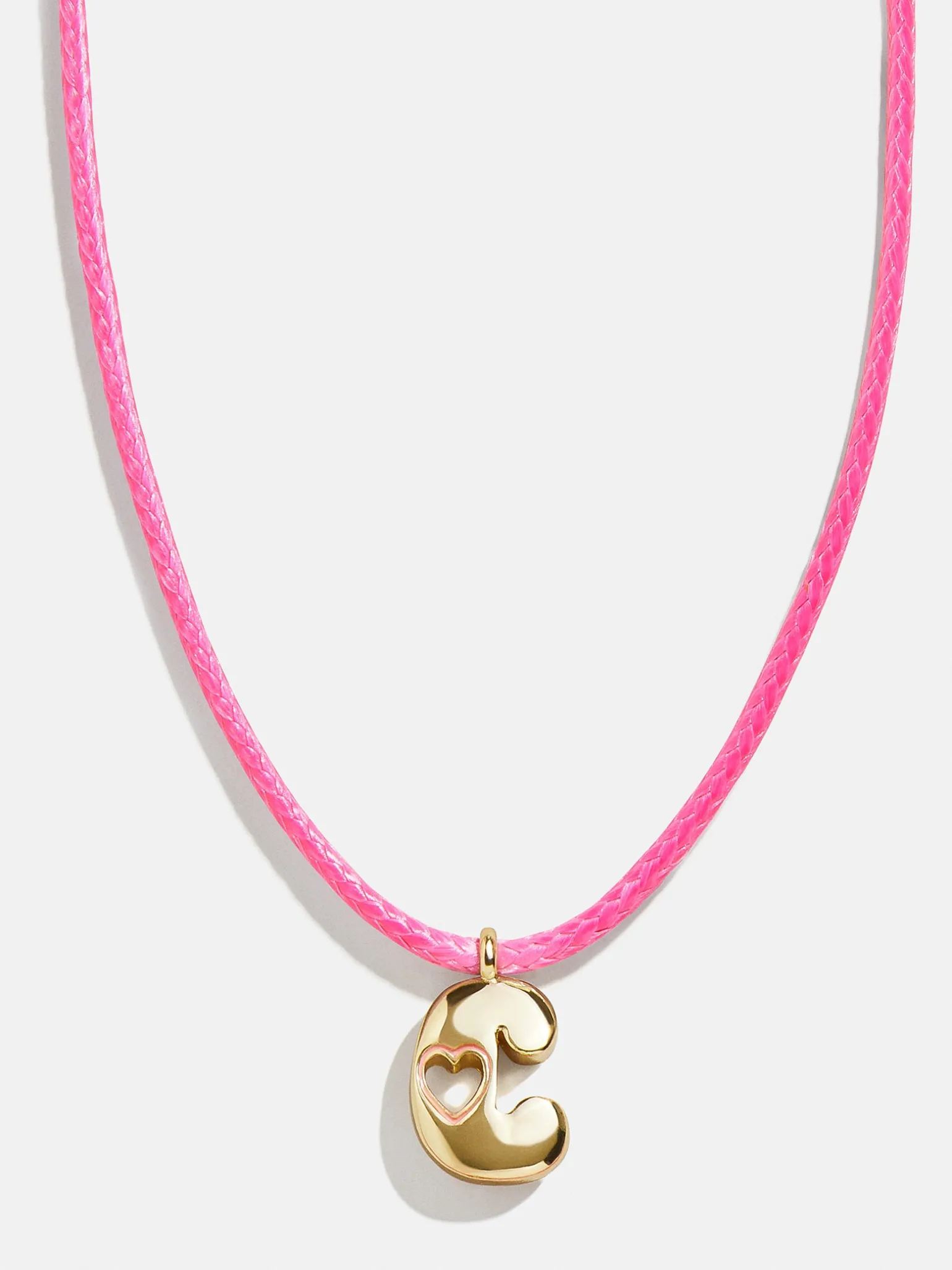 Pretty in Pink Kids Initial Necklace - Light Pink