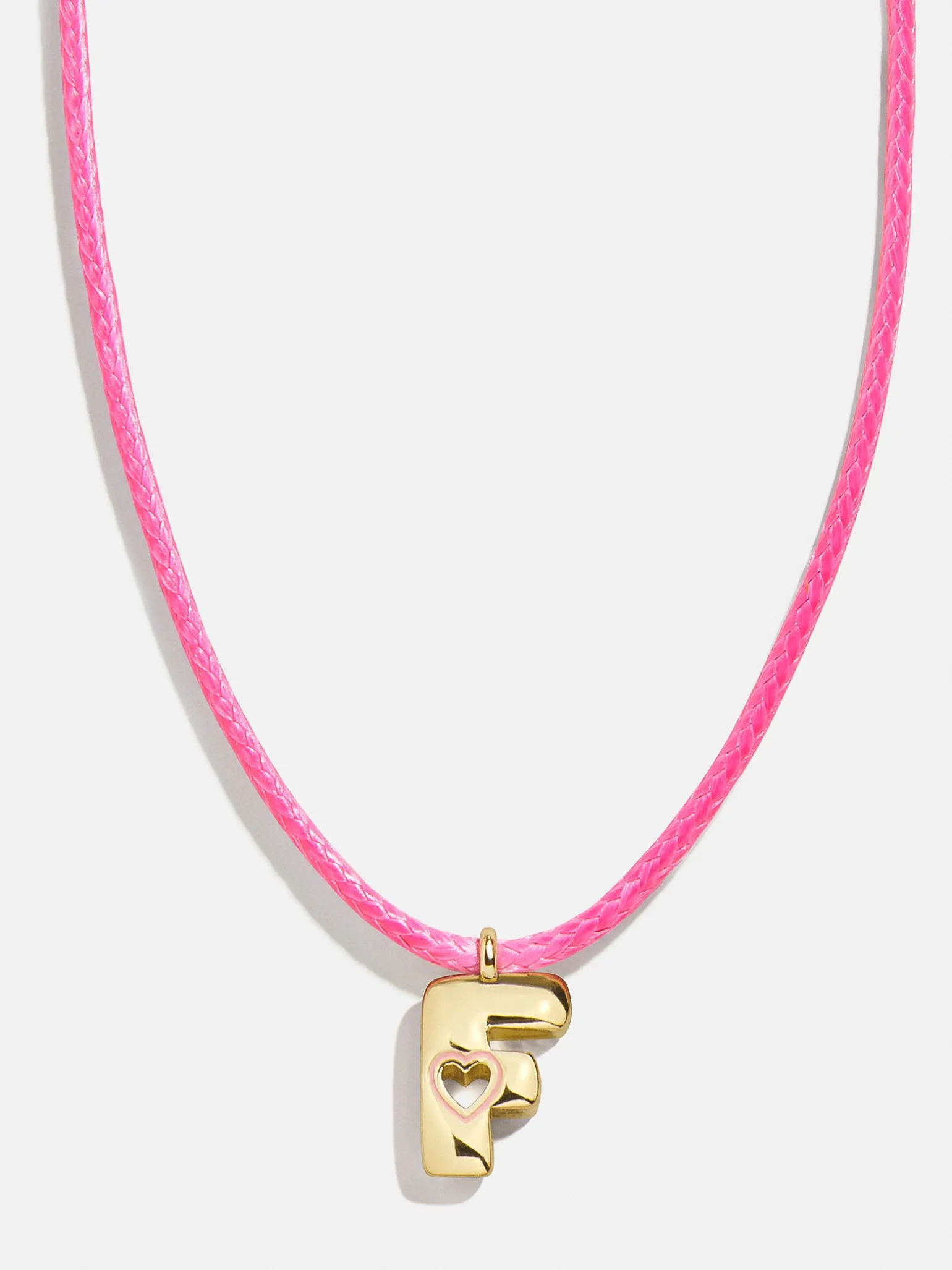 Pretty in Pink Kids Initial Necklace - Light Pink