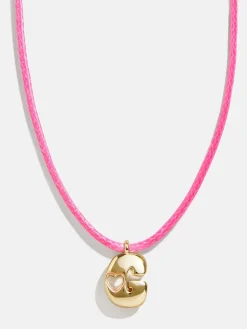 Pretty in Pink Kids Initial Necklace - Light Pink