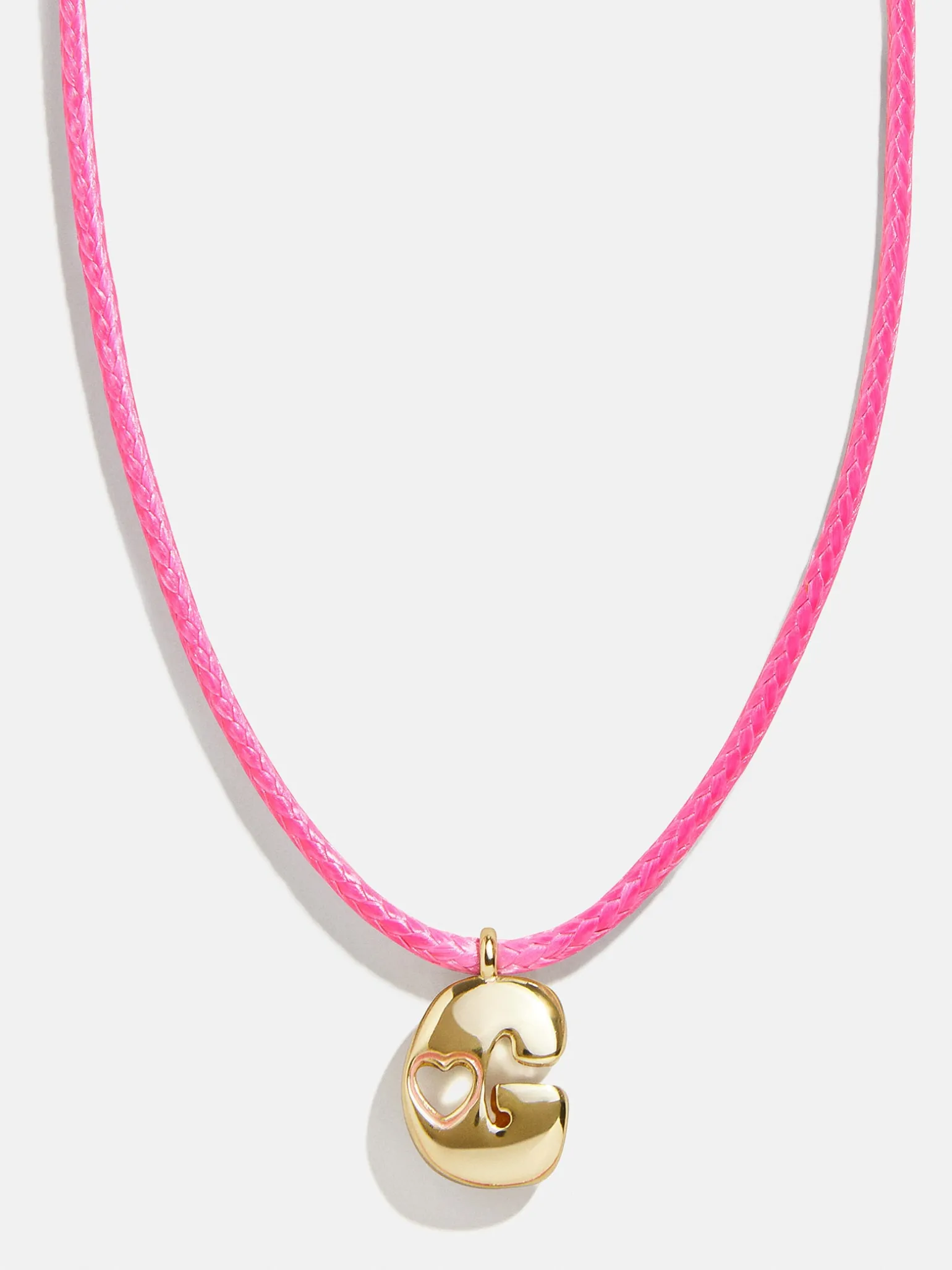 Pretty in Pink Kids Initial Necklace - Light Pink