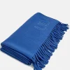 Pure Merino Wool Custom Blanket - Royal Blue/Sky Blue