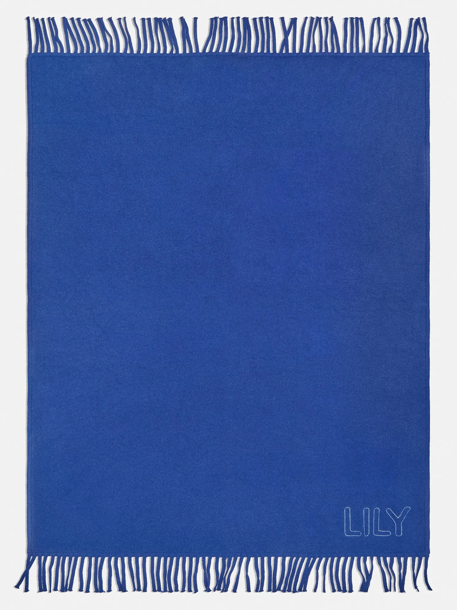 Pure Merino Wool Custom Blanket - Royal Blue/Sky Blue