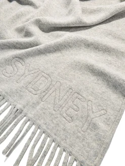 Pure Merino Wool Custom Blanket - Cloud Gray/Dark Gray