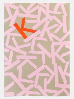 Ramble On Custom Blanket  - Tan / Pink
