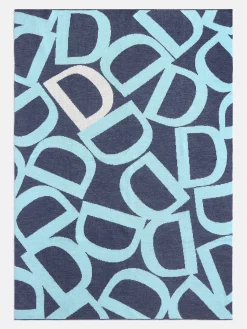 Ramble On Custom Blanket - Navy/Light Blue