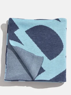 Ramble On Custom Blanket - Navy/Light Blue