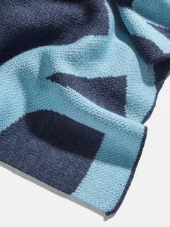 Ramble On Custom Blanket - Navy/Light Blue