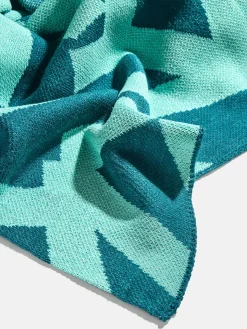 Ramble On Custom Blanket - Teal/Bright Teal