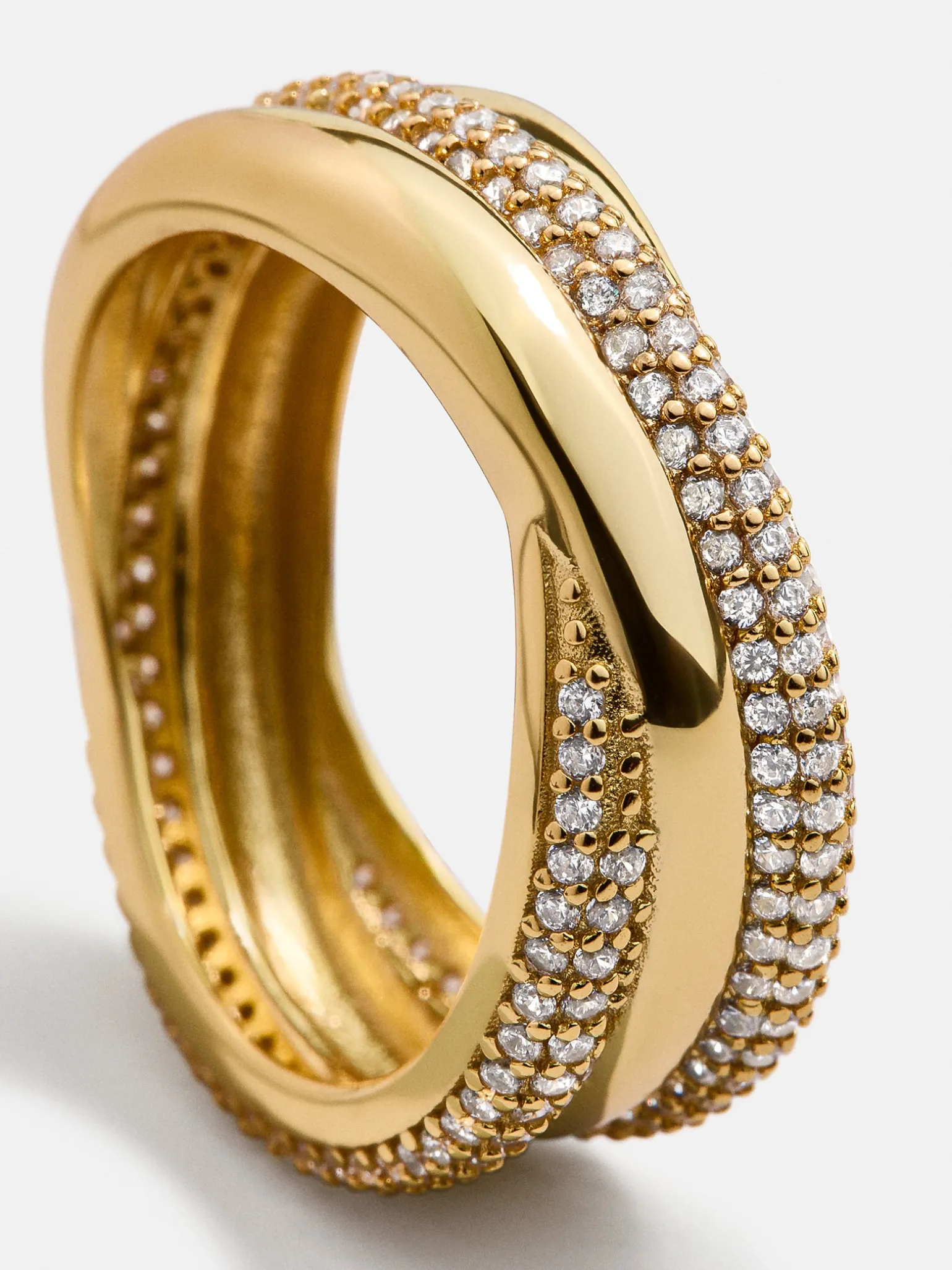 Ramona 18K Gold Vermeil Ring - Gold/Pavé