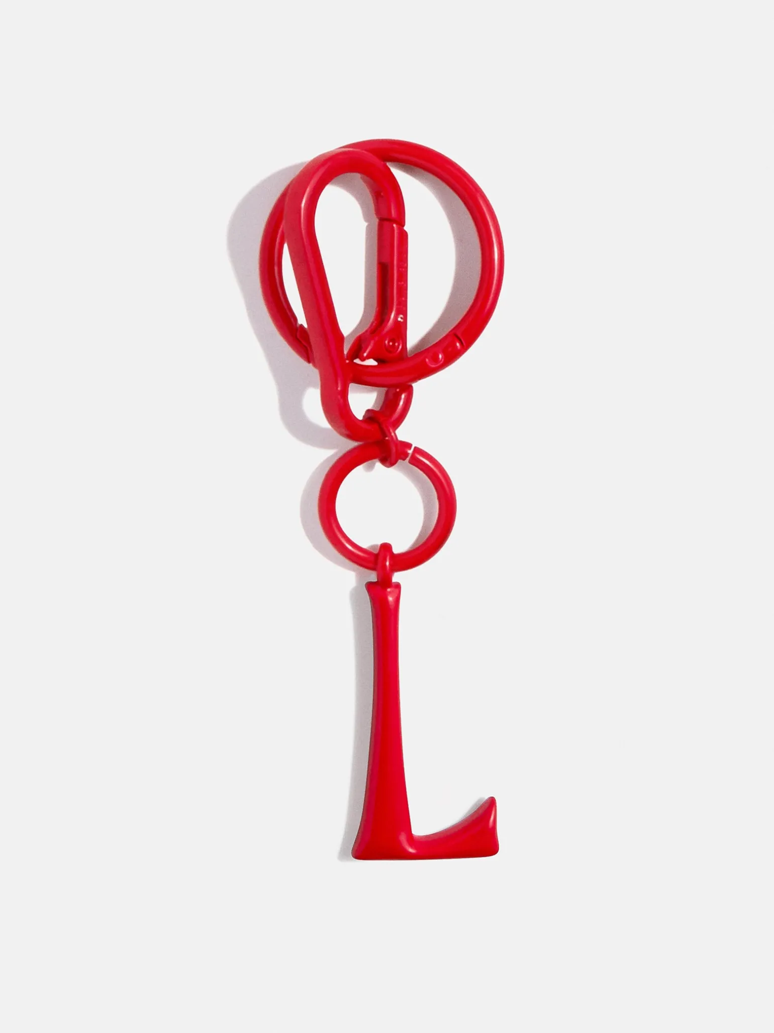 Red Initial Enamel Bag Charm - L