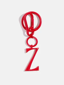 Red Initial Enamel Bag Charm - Z