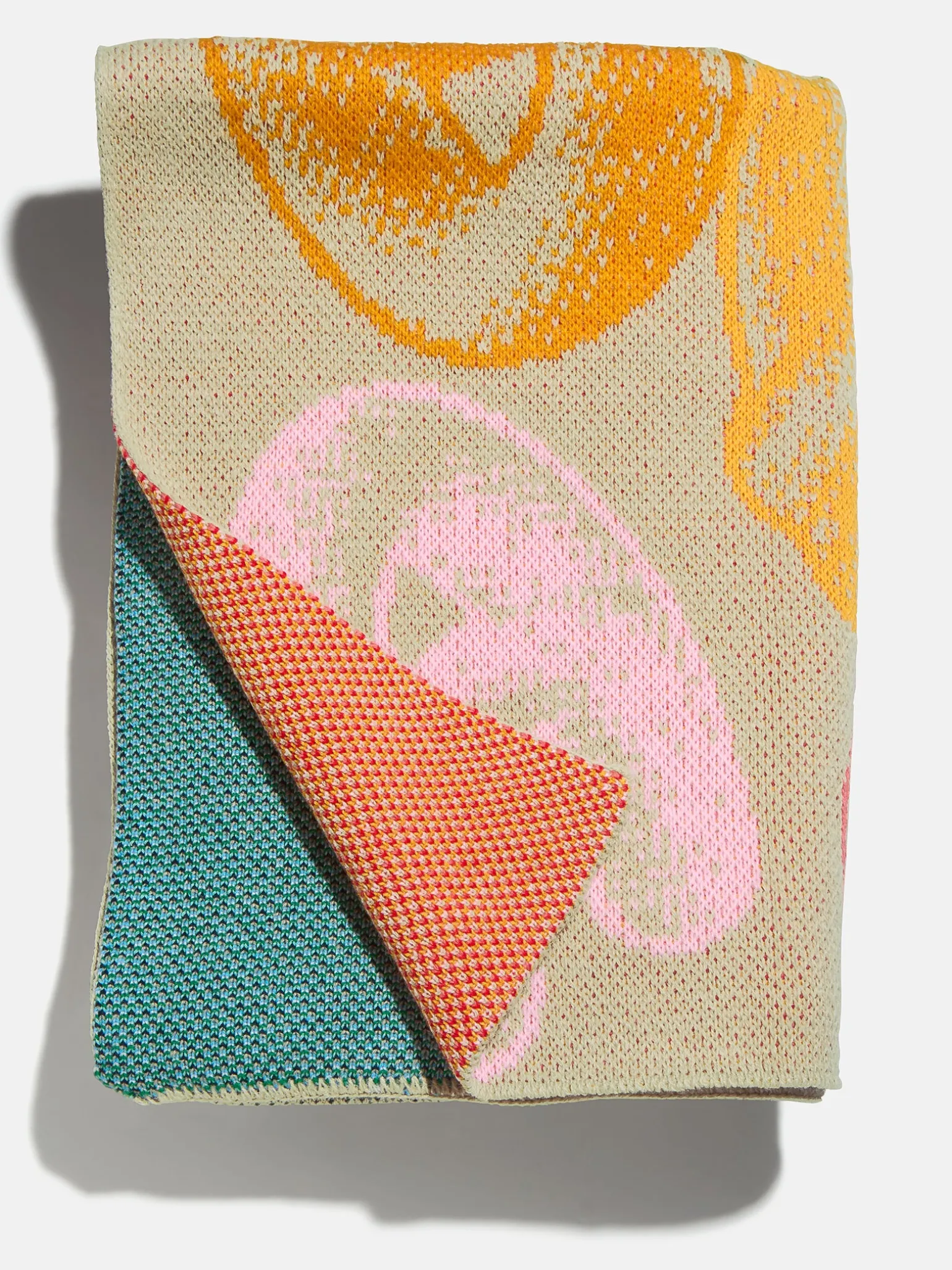 Retro Bubble Custom Initial Blanket - Beige/Multi