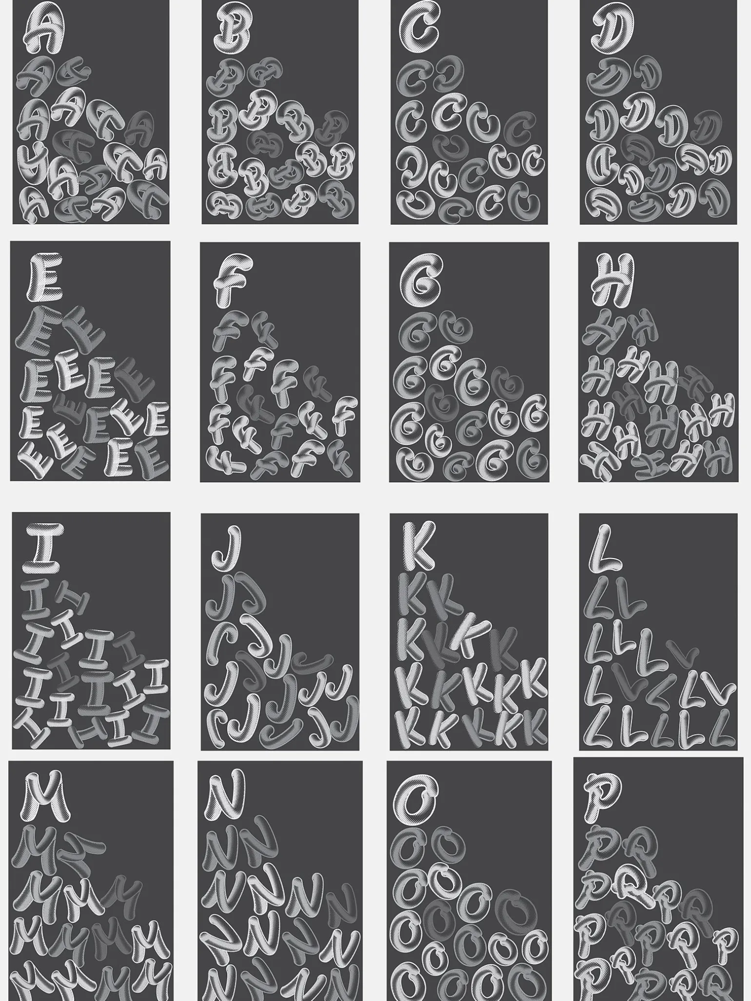 Retro Bubble Custom Initial Blanket - Beige/Multi