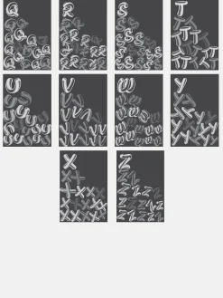 Retro Bubble Custom Initial Blanket - Beige/Multi
