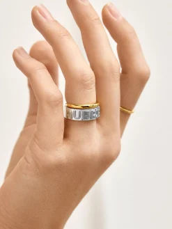 Retro Sterling Silver Custom Ring - Sterling Silver