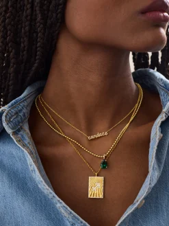 Reversible 18K Gold Vermeil Zodiac Pendant Necklace - Aries