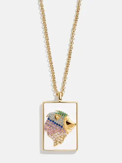 Reversible 18K Gold Vermeil Zodiac Pendant Necklace - Leo