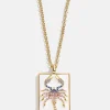 Reversible 18K Gold Vermeil Zodiac Pendant Necklace - Scorpio