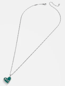 Reversible Sterling Silver Custom Heart Necklace - Pavé/Silver