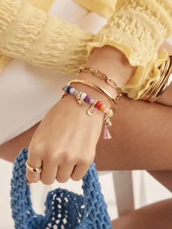 Riley Semi-Precious Charm Bracelet - Multi