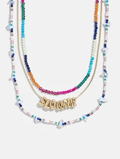 Rowan Semi-Precious Custom Layered Necklace - Santorini