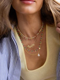 Rowan Semi-Precious Custom Layered Necklace - St. Tropez