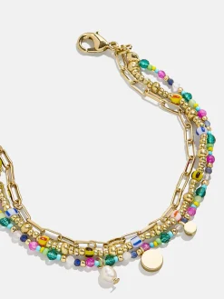 Rowan Semi-Precious Layered Bracelet - St. Tropez