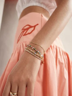 Rowan Semi-Precious Layered Bracelet - St. Tropez