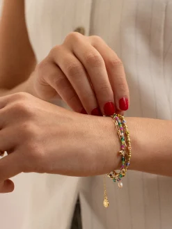 Rowan Semi-Precious Layered Bracelet - St. Tropez