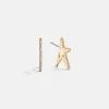 Roxy Statement Star Earrings - Gold/Pavé