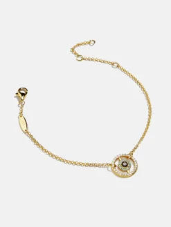 Sabrina 18K Gold Vermeil Motif Bracelet - Evil Eye