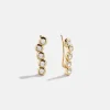 Savannah Crawler Earrings - Gold/Pavé
