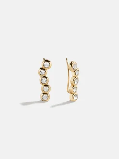 Savannah Crawler Earrings - Gold/Pavé