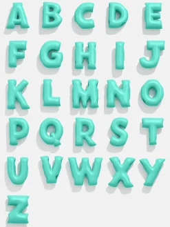 Say It All Custom Slider Bracelet - Turquoise