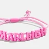 Say It All Custom Slider Cord Bracelet - Hot Pink