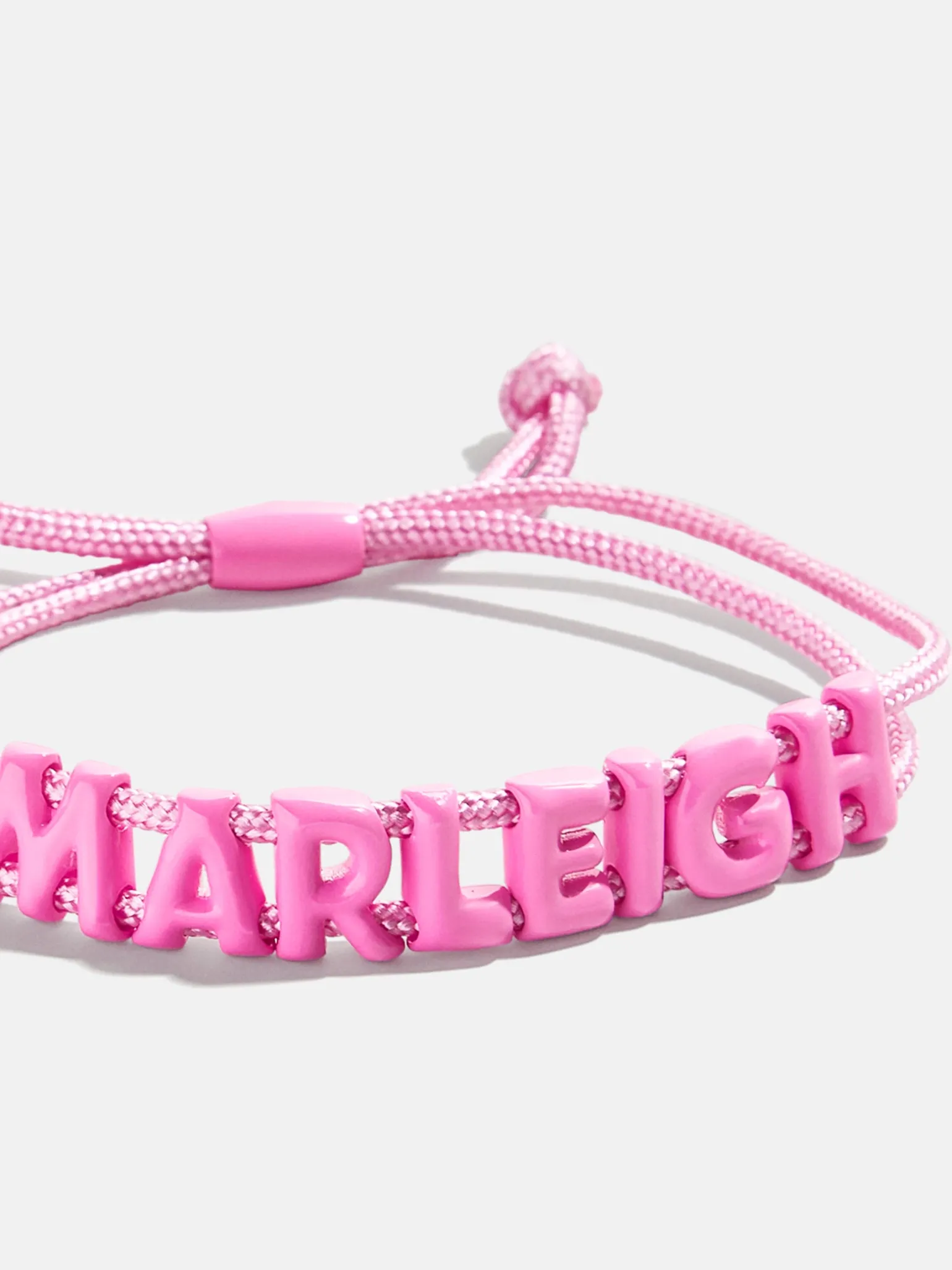Say It All Custom Slider Cord Bracelet - Hot Pink
