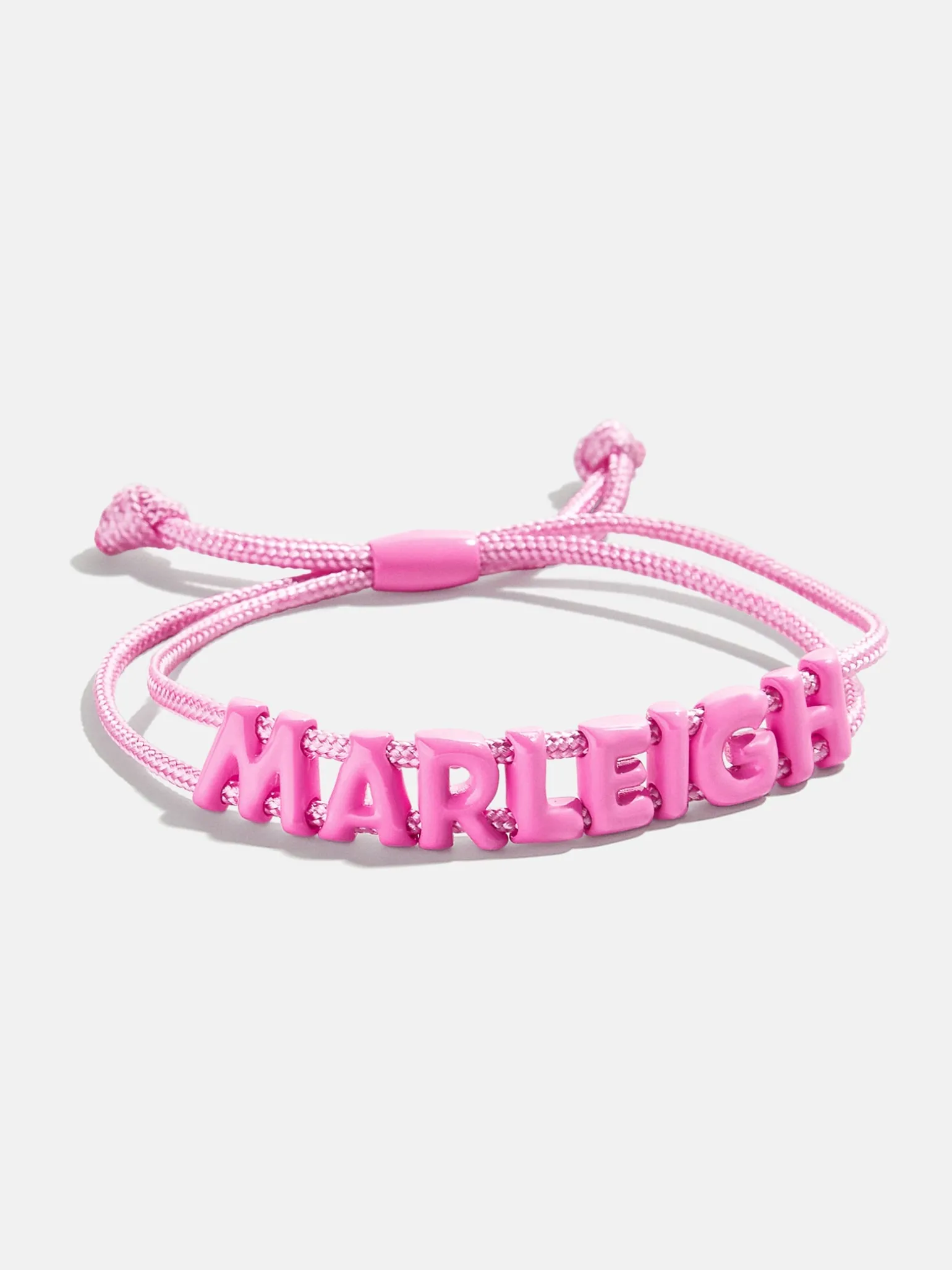 Say It All Custom Slider Cord Bracelet - Hot Pink