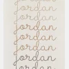 Script Ombre Name Custom Blanket - Beige/Brown