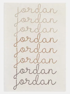 Script Ombre Name Custom Blanket - Beige/Brown