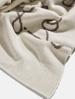 Script Ombre Name Custom Blanket - Beige/Brown