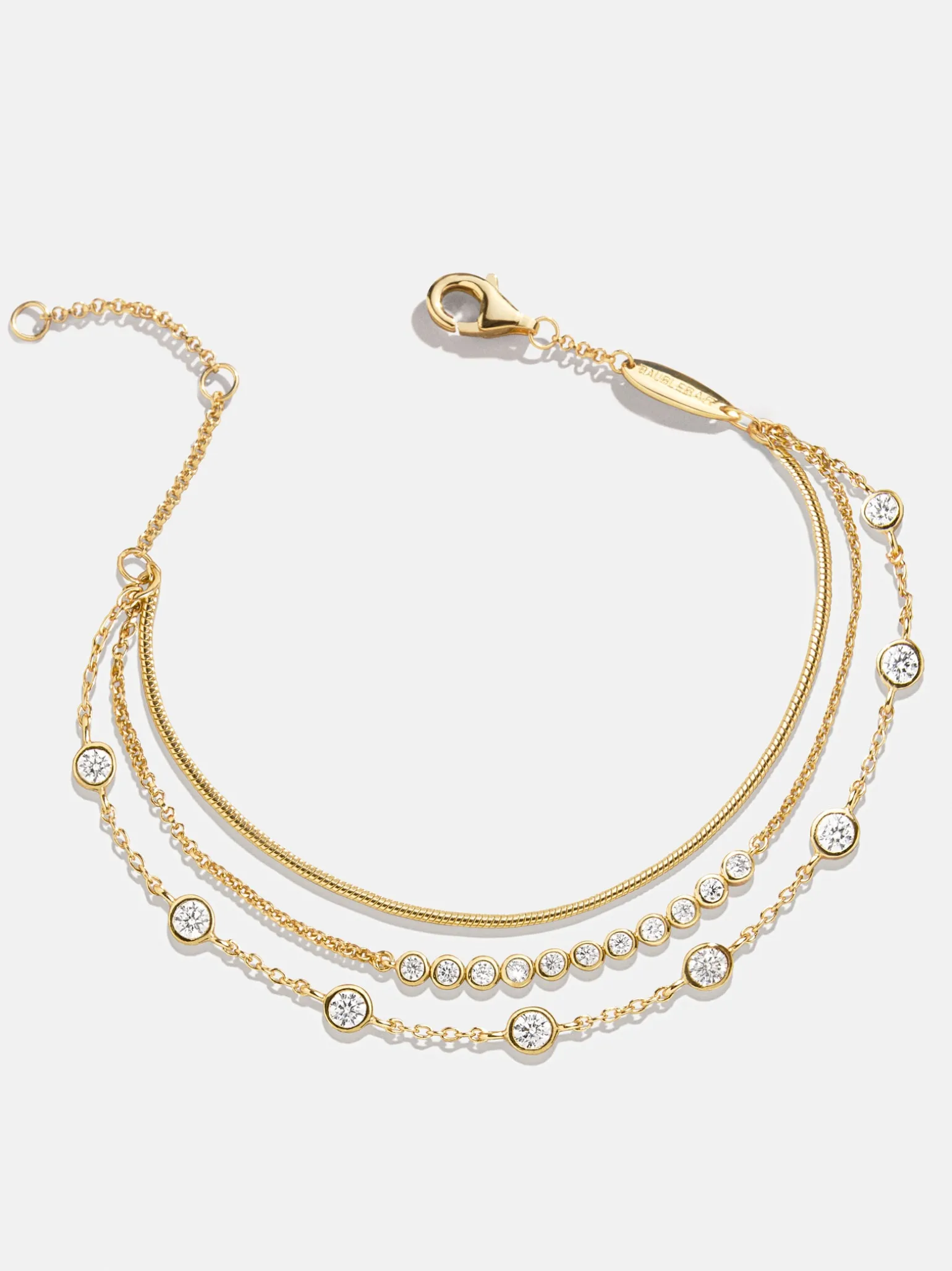Selene 18K Gold Vermeil Layered Bracelet - Selene 18K Gold Vermeil Layered Bracelet