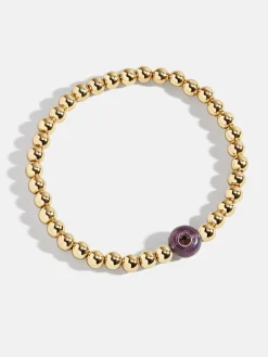 Semi-Precious Birthstone Pisa Bracelet - Amethyst