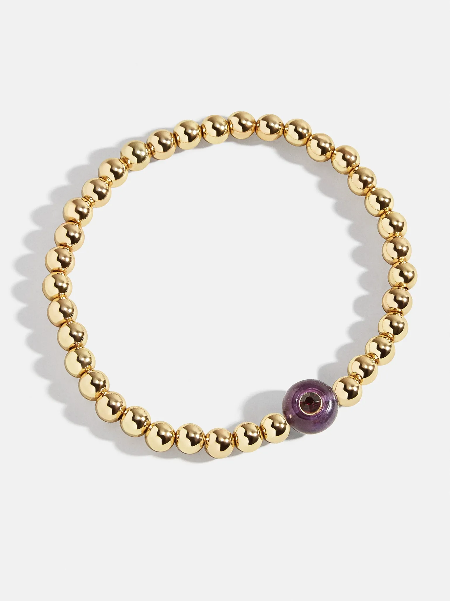 Semi-Precious Birthstone Pisa Bracelet - Amethyst