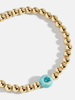 Semi-Precious Birthstone Pisa Bracelet - Blue Zircon